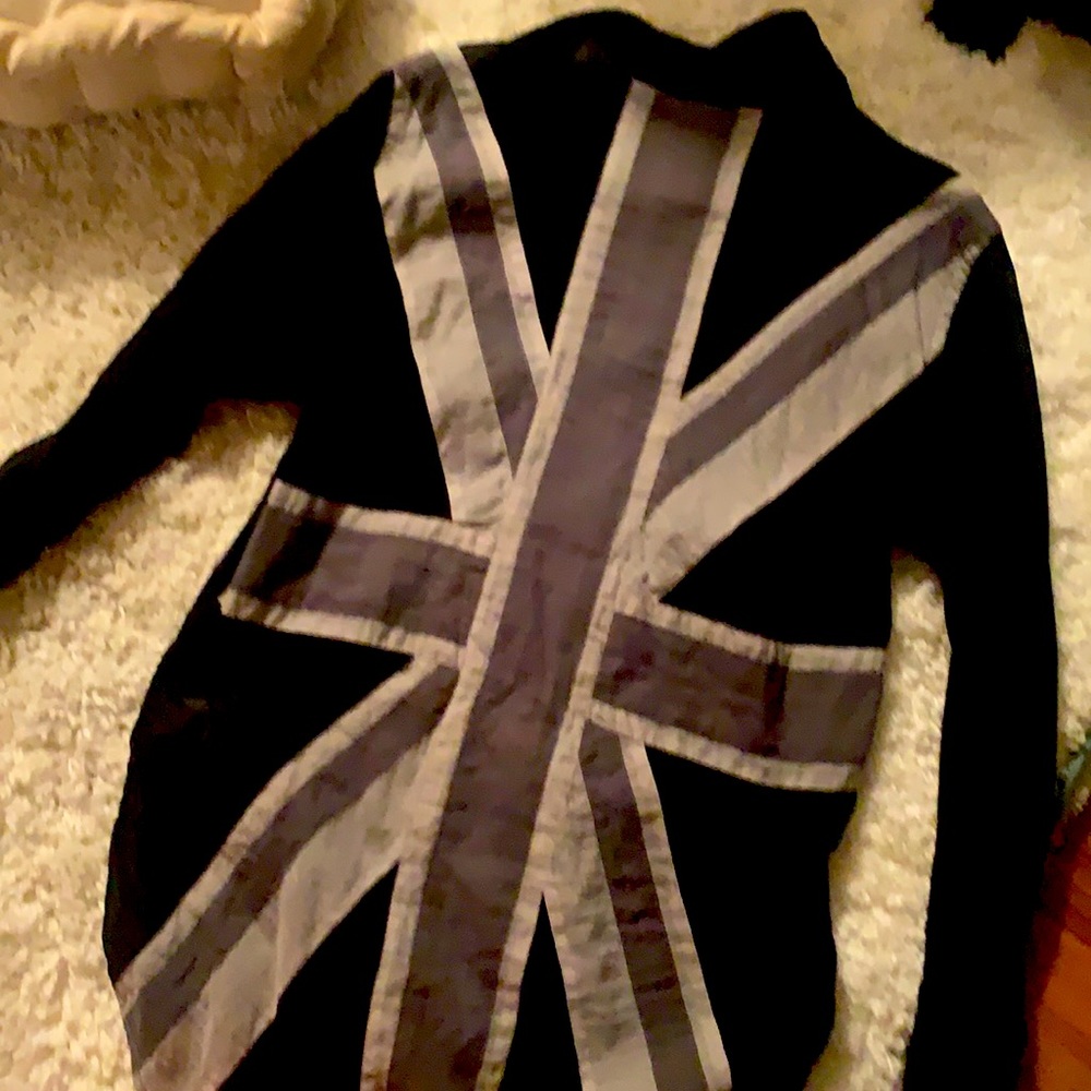 Union Jack gauze shirt